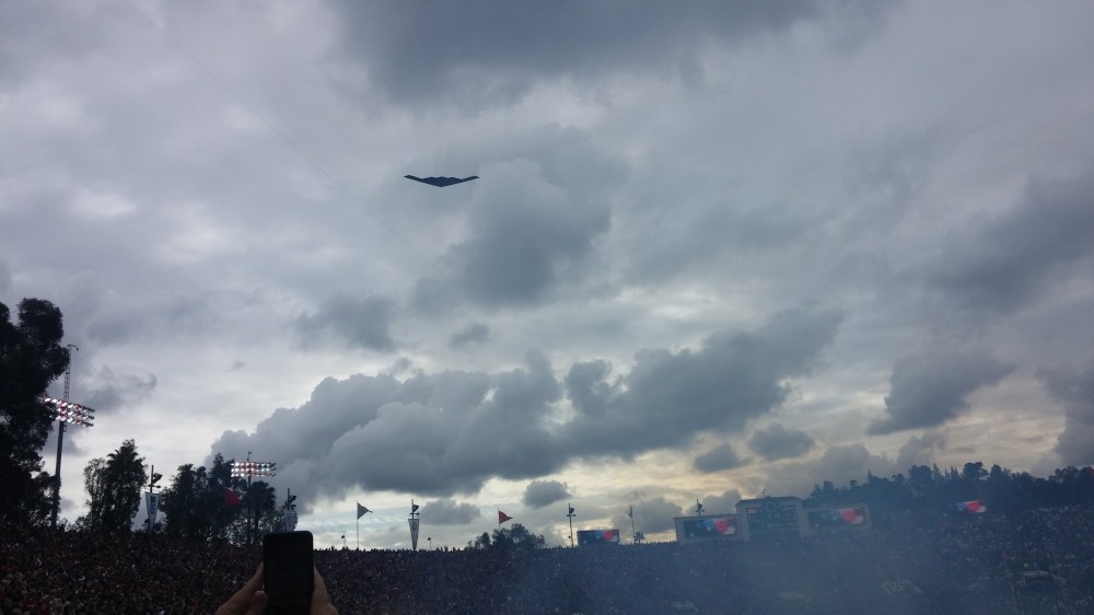 Dark clouds and a black bird! Not to be confused with the SR-71 Blackbird.